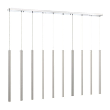 Z-Lite 24" High Forest 10 Light Linear Chandelier image 9