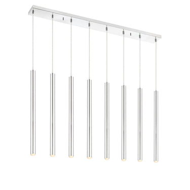 Z-Lite 24" High Forest 8 Light Linear Chandelier image 1