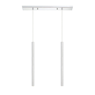 Z-Lite 24" High Forest Chrome 2 Light Linear Chandelier image 13