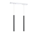 Z-Lite 24" High Forest Chrome 2 Light Linear Chandelier image 18