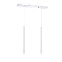 Z-Lite 24" High Forest Chrome 2 Light Linear Chandelier image 19