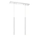 Z-Lite 24" High Forest Chrome 2 Light Linear Chandelier image 5