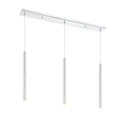 Z-Lite 24" High Forest Chrome 3 Light Linear Chandelier image 1