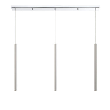Z-Lite 24" High Forest Chrome 3 Light Linear Chandelier image 12