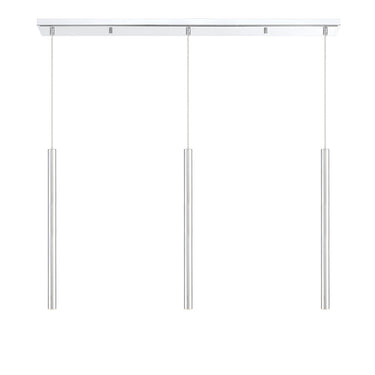 Z-Lite 24" High Forest Chrome 3 Light Linear Chandelier image 13