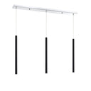 Z-Lite 24" High Forest Chrome 3 Light Linear Chandelier image 18
