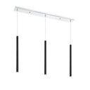 Z-Lite 24" High Forest Chrome 3 Light Linear Chandelier image 2