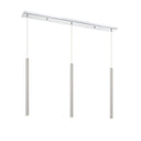 Z-Lite 24" High Forest Chrome 3 Light Linear Chandelier image 4