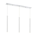 Z-Lite 24" High Forest Chrome 3 Light Linear Chandelier image 5