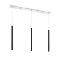 Z-Lite 24" High Forest Chrome 3 Light Linear Chandelier image 6