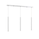 Z-Lite 24" High Forest Chrome 3 Light Linear Chandelier image 9
