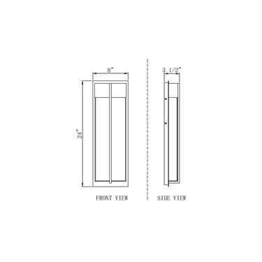 Z-Lite 24" High Nyx 2 Light Outdoor Wall image 7
