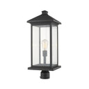 Z-Lite 24" High Portland 1 Light Outdoor Post Mount Fixture image 1
