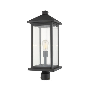 Z-Lite 24" High Portland 1 Light Outdoor Post Mount Fixture image 1