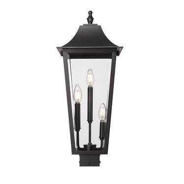 Z-Lite 25.25" High Gannon 3 Light Outdoor Post Mount Fixture image 2