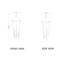 Z-Lite 25.25" High Gannon 3 Light Outdoor Post Mount Fixture image 5