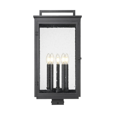 Z-Lite 25.25" High Hartwell 5 Light Outdoor Post Mount Fixture image 2