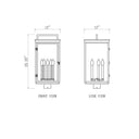 Z-Lite 25.25" High Hartwell 5 Light Outdoor Post Mount Fixture image 5