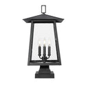 Z-Lite 25.25" High Rainer 4 Light Outdoor Pier Mounted Fixture image 2