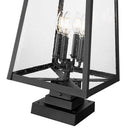 Z-Lite 25.25" High Rainer 4 Light Outdoor Pier Mounted Fixture image 3