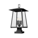 Z-Lite 25.25" High Rainer 4 Light Outdoor Pier Mounted Fixture image 4