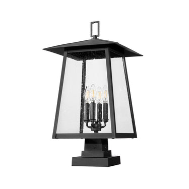 Z-Lite 25.25" High Rainer 4 Light Outdoor Pier Mounted Fixture image 4