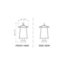 Z-Lite 25.25" High Rainer 4 Light Outdoor Pier Mounted Fixture image 7