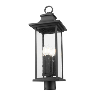 Z-Lite 25.25" High Tiberius 4 Light Outdoor Post Mount Fixture image 1