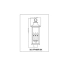 Z-Lite 25.25" High Tiberius 4 Light Outdoor Post Mount Fixture image 5