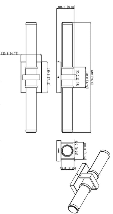 Z-Lite 25.5" Idris 1 Light Vanity Light image 28