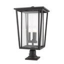 Z-Lite 25.75" High Seoul 3 Light Outdoor Pier Mounted Fixture image 5