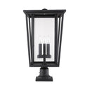Z-Lite 25.75" High Seoul 3 Light Outdoor Pier Mounted Fixture image 6