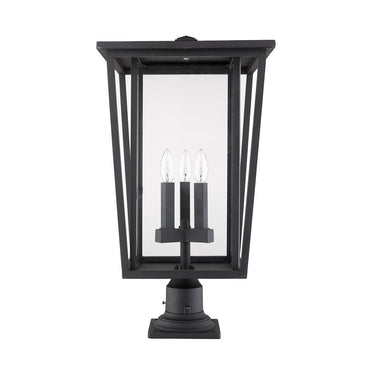 Z-Lite 25.75" High Seoul 3 Light Outdoor Pier Mounted Fixture image 6
