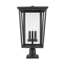 Z-Lite 25.75" High Seoul 3 Light Outdoor Pier Mounted Fixture image 7