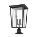Z-Lite 25.75" High Seoul 3 Light Outdoor Pier Mounted Fixture image