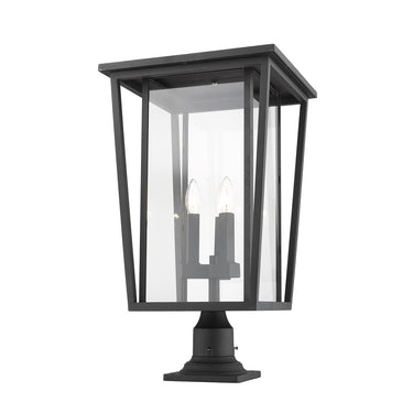 Z-Lite 25.75" High Seoul 3 Light Outdoor Pier Mounted Fixture image