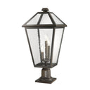 Z-Lite 25.75" High Talbot 3 Light Outdoor Pier Mounted Fixture image 1