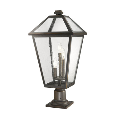 Z-Lite 25.75" High Talbot 3 Light Outdoor Pier Mounted Fixture image 1