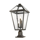 Z-Lite 25.75" High Talbot 3 Light Outdoor Pier Mounted Fixture image 3