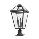Z-Lite 25.75" High Talbot 3 Light Outdoor Pier Mounted Fixture image 4