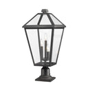 Z-Lite 25.75" High Talbot 3 Light Outdoor Pier Mounted Fixture image