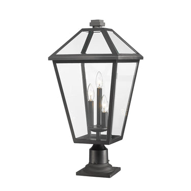 Z-Lite 25.75" High Talbot 3 Light Outdoor Pier Mounted Fixture image