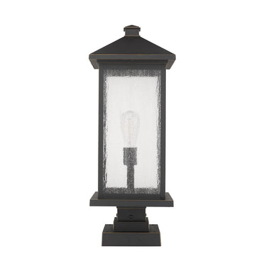 Z-Lite 25" High Portland 1 Light Outdoor Pier Mounted Fixture image 9