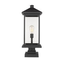 Z-Lite 25" High Portland 1 Light Outdoor Pier Mounted Fixture image