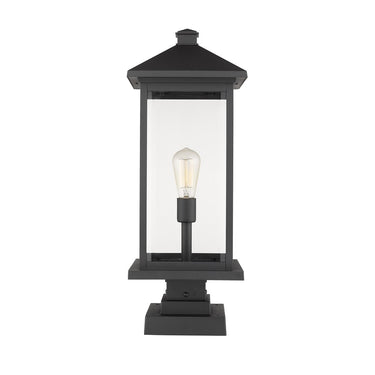 Z-Lite 25" High Portland 1 Light Outdoor Pier Mounted Fixture image