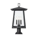 Z-Lite 26.25" High Rainer 4 Light Outdoor Pier Mounted Fixture image 2