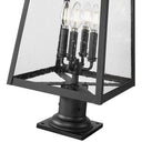 Z-Lite 26.25" High Rainer 4 Light Outdoor Pier Mounted Fixture image 3