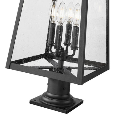 Z-Lite 26.25" High Rainer 4 Light Outdoor Pier Mounted Fixture image 3