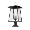 Z-Lite 26.25" High Rainer 4 Light Outdoor Pier Mounted Fixture image 4