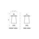Z-Lite 26.25" High Rainer 4 Light Outdoor Pier Mounted Fixture image 7